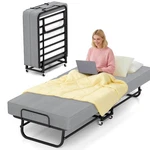 Portable Folding Bed With Memory Foam Mattress Rollaway Metal Frame Guest. Fixed Price $89.99.