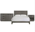 Elements Darien Bedroom Set With Queen Bed, Dresser Nightstand - Gray. Fixed Price $899.99.