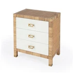 Beaumont Lane Coastal 3 Drawer Natural And White Wood Chest. Fixed Price $1044.77.