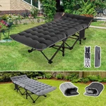 Naizea Heavy Duty Folding Camping Travel Military Cots Wide Bed / Mattress. Fixed Price $123.90.