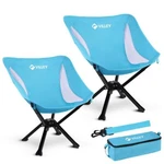 Villey 2 Pack Portable Folding Lightweight Camping Supports 330 Lbs. Fixed Price $99.59.