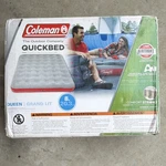 Coleman Quickbed Queen Air Inflatable Mattress Medium Firm Gray Red Pvc. Fixed Price $22.99.