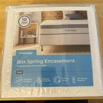Linen Spa New Full Size Box Spring Zippered Encasement. Fixed Price $28.95.