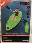 Bestway Hydro-force Inflatable Koracle Fishing Kayak Boat Complete Set With Pump. Fixed Price $200.00.