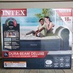 Intex Dura-beam Deluxe Ultra Plush Headboard W Built-in Pump 18 Queen Bed Air. Fixed Price $79.95.