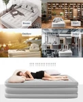 Inflatable Queen Size Air Mattress Sofa Bed W/ Pump & Pillow For Outdoor Indoor. Fixed Price $105.99.