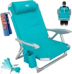 #wejoy Beach Chair For Adults, Reclining Adjustable Position, Lay Flat Lightweig. Fixed Price $93.99.