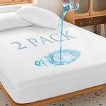 2 Pack Full Waterproof Mattress Protector Deep Pocket Cover, Soft Br.... Fixed Price $38.75.