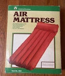 New Nos Vtg Academy Broadway Heavy Duty Vinyl Air Mattress 30 X 76 No. 1981. Fixed Price $36.49.