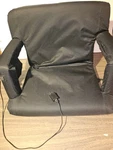 Alpcour Reclining Stadium Seat Wide Bleacher Chair Heated Black. Fixed Price $39.99.