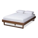 Baxton Studio Liliya Mid-century Wood Full Platform Bed In Walnut Brown. Fixed Price $259.99.
