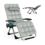 Zenpetio Zero Gravity Chair With Removable Cushion, Reclining Camping W.... Fixed Price $121.68.