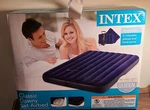 New Factory Sealed Intex Queen Rv Camper Inflatable Air Bed Sleep Mattress Set. Fixed Price $38.50.