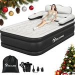 Full Xl Air Mattress With Headboard & Pump - Perfect For Home Travel. Fixed Price $115.99.
