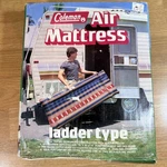 Vintage Coleman Ladder Type Air Mattress Camping Beach Retro Untested. Fixed Price $29.99.