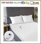 Sunbeam Restful Quilted Water Resistant Heated Mattress Pad. Fixed Price $109.00.