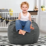 Hobestluk Bean Bag Chairs 2.5FT - 28.5" X 17.8", Grey. Fixed Price $54.03.