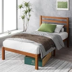 Bamboo Platform Bed Frame With Headboard Twin Zinus Leah Spring Needed Wood. Fixed Price $209.99.