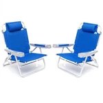 Beach Pack Extra Wide 28 5 Position Lay Flat Portable Navy AC1238 Chairs. Fixed Price $259.99.