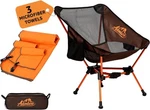 Portable Camping Chair With 3 Towels Compact, Foldable & Sturdy - Brown. Fixed Price $76.15.