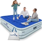 Enerplex 18" Double Height Inflatable Air Mattress With Built-in Pump, Queen. Fixed Price $70.99.