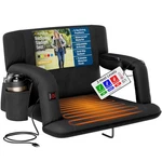 Alpcour Heated Reclining Stadium Seat Bleachers Wide Chair Back Support - Black. Fixed Price $75.89.