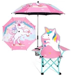 Kaboer Kids Unicorn Pattern Outdoor Folding Camping Chair With Cup Holder And.... Fixed Price $68.01.