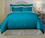 New Pointehaven Living King/cal Duvet Cover & Shams Set, 620 Thread Teal. Fixed Price $99.99.