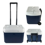 Ozark Trail 30 Qt Wheeled Cooler 42 Can Hard Sided Rolling Ice Chest Blue Summer. Fixed Price $32.99.