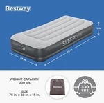 Sleeplux Twin Air Mattress W/ Built-in Pump & Usb Charger Comfortable Durable. Fixed Price $39.99.