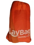 Orange Laybag Inflatable Air Lounge Sofa Camping Outdoors Portable Waterproof. Fixed Price $35.00.