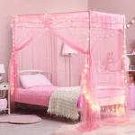 Twin Size Bed Canopy With Lights, For Girls Princess Luminous St. Fixed Price $44.99.