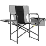 Foristrail Director Camping Chair With Cooler Bag & Foldable 1, Black Gray. Fixed Price $106.70.