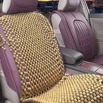 Zone Tech Natural Wooden Beaded Car Seat Cover Massage Cool Cushion. Fixed Price $27.99.