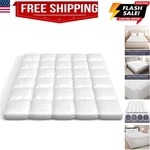 Down Mattress Topper Twin 4-INCH Duck And Goose Feather Bed With Cotton Mat.... Fixed Price $115.89.