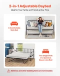 Twin Size Frame, Height Adjustable With Trundle, Heavy Duty Metal. Fixed Price $206.99.