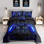 Rowadalo 5 Pieces Bag Gamer Bedding Set For Boys Kids Adult Gaming C.... Fixed Price $59.23.