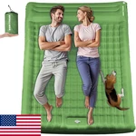 Hualonger Double Sleeping Pad Camping, 6" Extra Thick, Built-in Pump & Pillow. Fixed Price $43.49.
