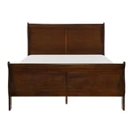 Classic Louis Philipe Style Eastern King Bed Brown Cherry Finish 1PC Tradition. Fixed Price $731.14.