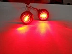1950 To 1956 Ford Pickup Truck Bed Roll Lights Red Led Brake Tail Signal 1-1/4". Fixed Price $74.00.