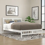 Afi Tahoe Solid Wood Queen Platform Bed With Footboard In White. Fixed Price $353.77.