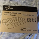 Tinsun Twin Size Air Mattress Model: JS-HE-009T. Fixed Price $27.89.