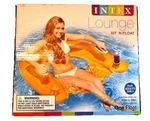 Intex Sit Float Inflatable Lounge Orange Adult Pool Water Chair New. Fixed Price $11.21.