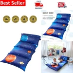 Versatile Plush Floor Pillow Case For Reading, Lounging & Sleeping - Galaxy Blue. Fixed Price $19.99.