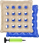 Waffle Cushion 2 Pack - Inflatable Air With Pump Cream And Blue. Fixed Price $19.88.