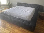 Rh Restoration Hardware Soho Platform Tufted Fabric Bed - King. Fixed Price $2895.00.