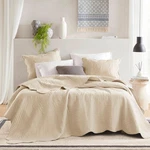 Madison Park King Quilt Set Damask Coverlet For Size Bed, Ivory. Fixed Price $51.99.