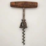 Antique Welch Grape Juice Corkscrew Westfield, New York Wood T-handle. Fixed Price $39.00.
