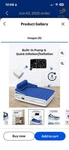 Idoo Queen Air Mattress Headboard Built-in Pump Firm Blue/white. Fixed Price $100.00.