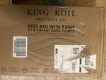 King Koil Premium Inflatable Kid Double Height Travel Bed With Dual Pump. Fixed Price $40.00.
